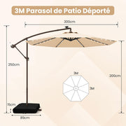 Parasol Déporté Ø 3 m
