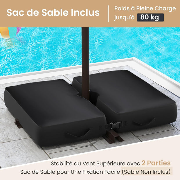 Parasol Déporté Ø 3 m