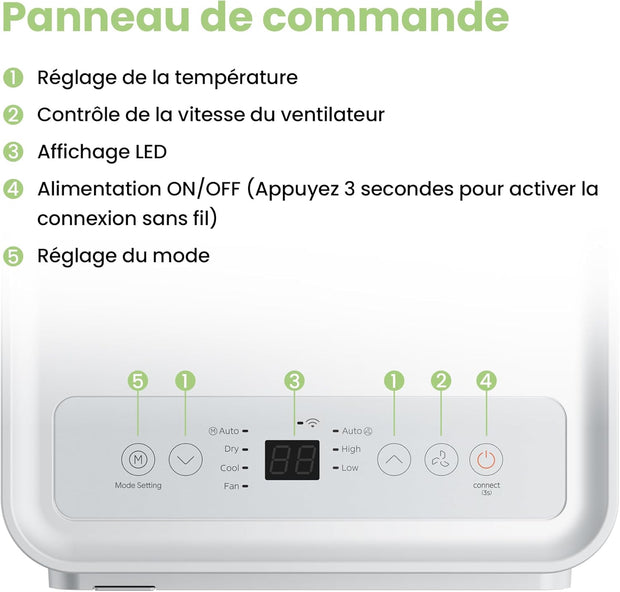 Climatiseur Mobile 7000 BTU