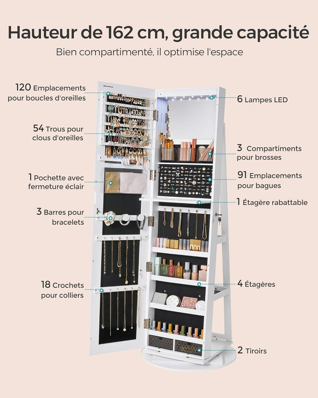 Boîte à Bijoux avec Serrure
