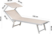 Transat Pliable Professionnel Hortan – Confort de Plage à Domicile