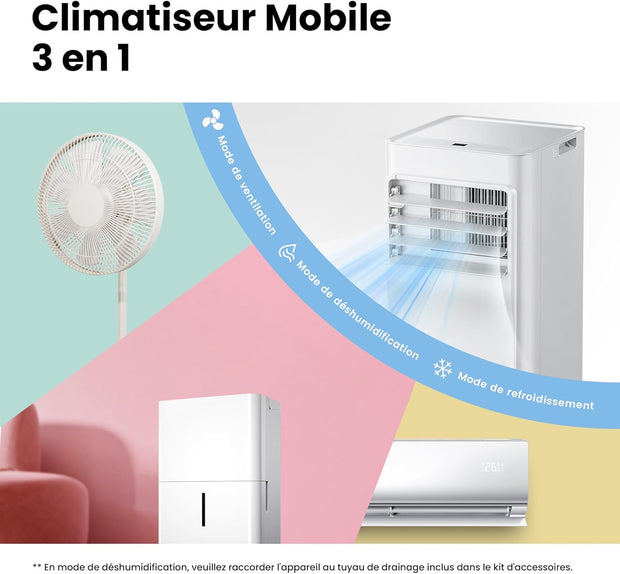 Climatiseur Mobile 7000 BTU