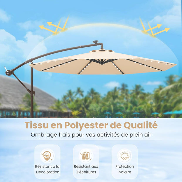 Parasol Déporté Ø 3 m