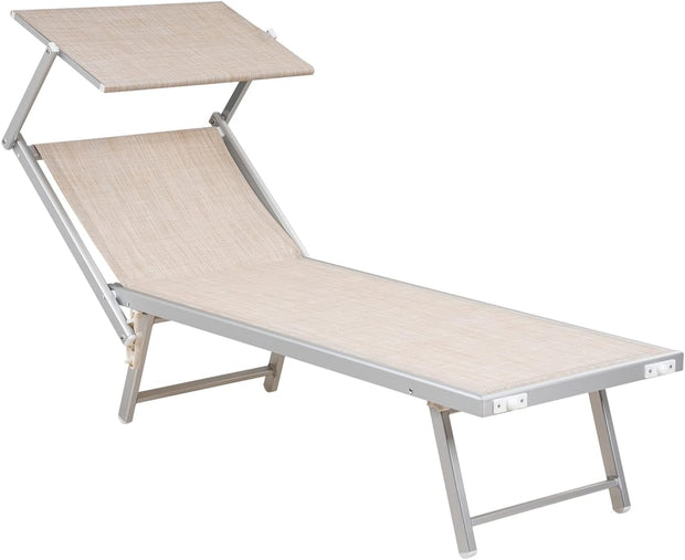Transat Pliable Professionnel Hortan – Confort de Plage à Domicile